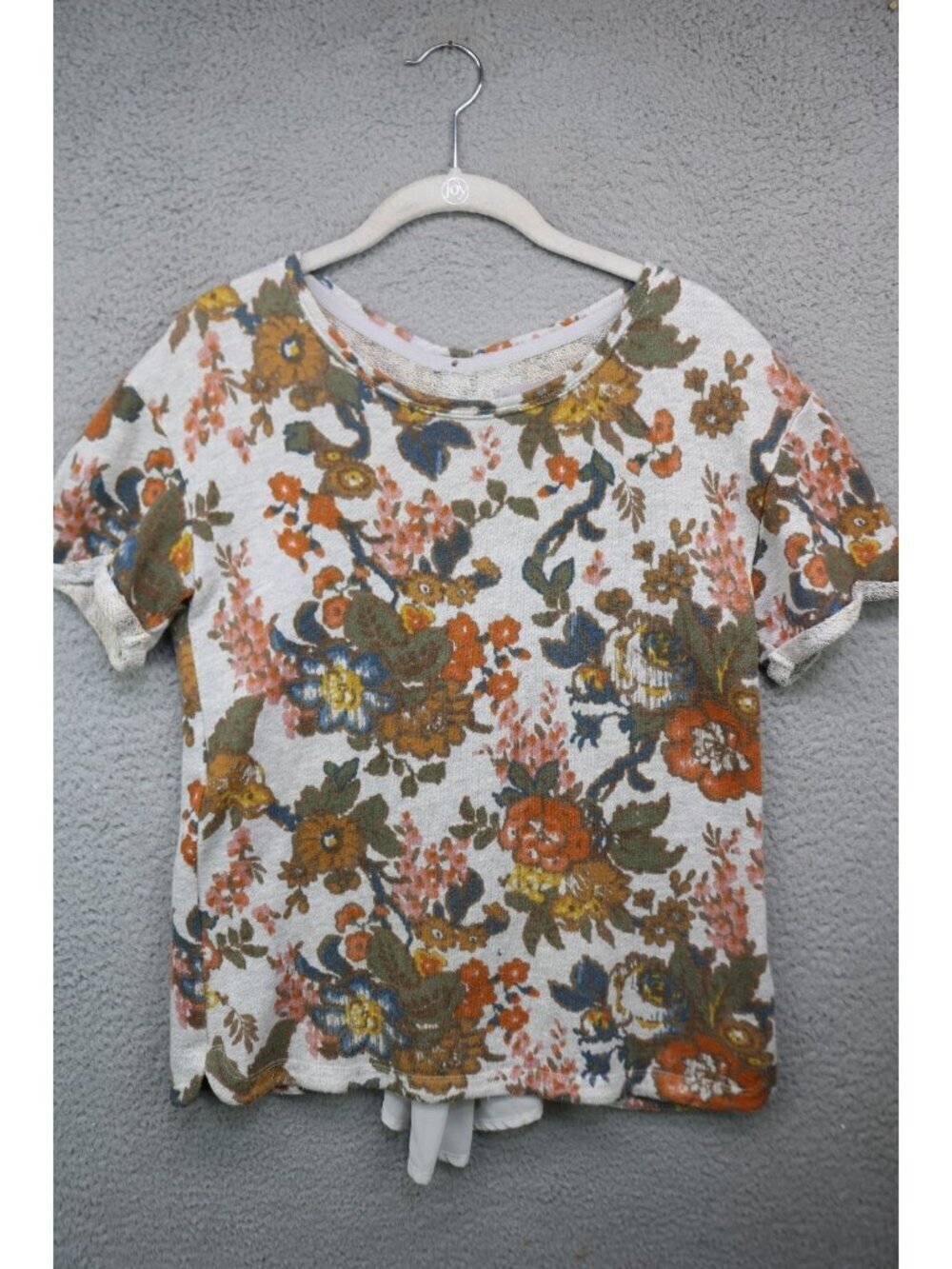 Saturday Sunday by Anthropologie Soft Floral Tunic-Small-Button Back-BOHO